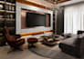 design modern interior with realistic 3d rendering